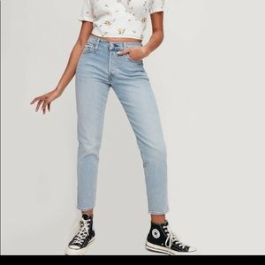 - Levi's Wedgie High Waisted Skinny
  Ankle Jeans Rigid Denim